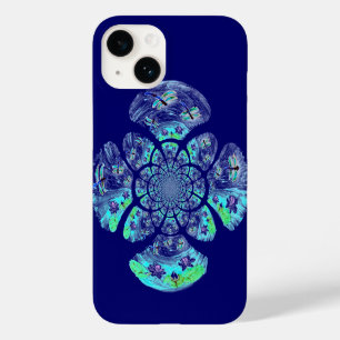 Coque Pour iPhone 14 Dragonflies, Fleurs Lys D'Eau