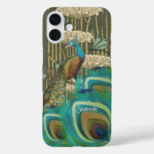 Coques iPhone 16 Plus Dragonflies Peacock vintages et Lilypads