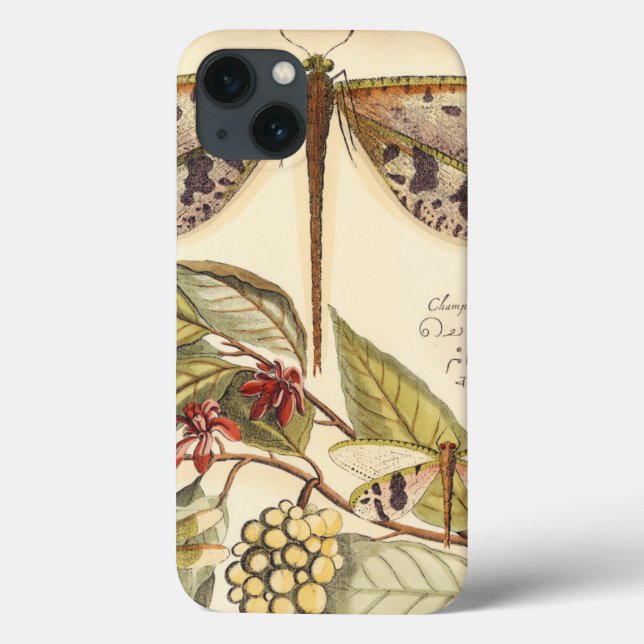 Coques Case-Mate iPhone Dragonflies with Leaves and Fruit (Verso)