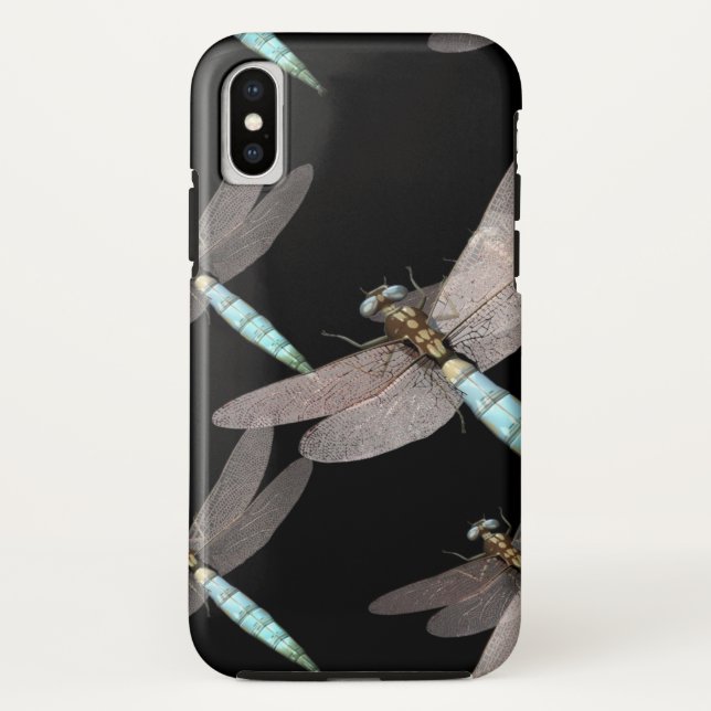 Coques Case-Mate iPhone Dragonfly Air Force sur Black (Dos)