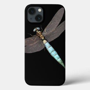 Case-Mate iPhone Case Dragonfly numérique gros plan vers le haut en noir