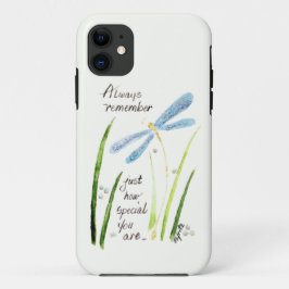 Case-Mate iPhone Case Dragonfly vintage Watercolor Toujours se souvenir