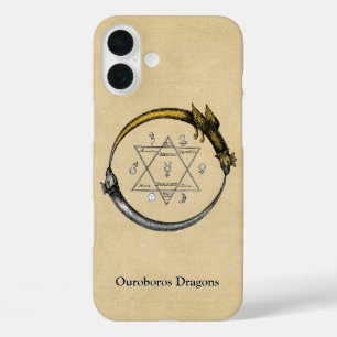 Coques iPhone 16 Plus Dragons Ouroboros avec nom