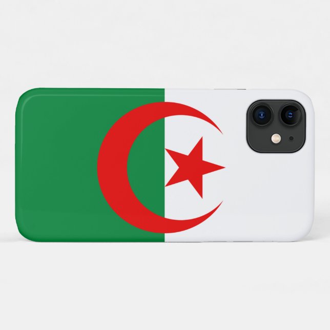 Coques Case-Mate iPhone Drapeau Algérie (Dos (Horizontal))
