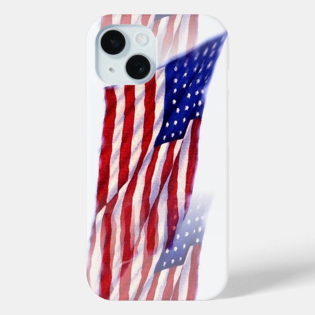 Coques Case-Mate iPhone Drapeau américain (Verso)