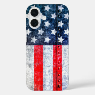 Coques iPhone 16 Drapeau américain