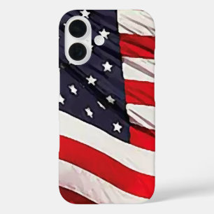 Coques iPhone 16 Drapeau américain