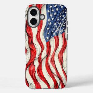 Coques iPhone 16 Plus Drapeau américain