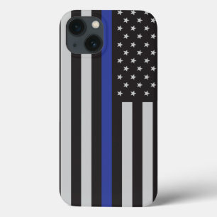 Coques Pour iPhone Drapeau américain à ligne mince personnalisé