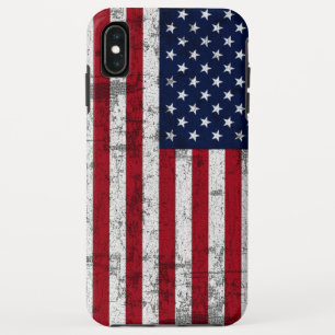 Coque Pour iPhone XS Max Drapeau américain affligé