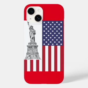 Coque Pour iPhone 14 Drapeau américain de la liberté