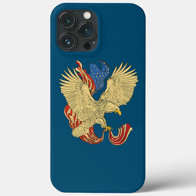 Coques Case-Mate iPhone Drapeau américain de l'aigle  (Verso)