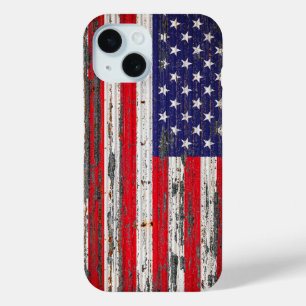 Coque Pour iPhone 15 Drapeau américain des États-Unis