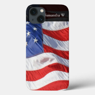 iPhone 13 Case Drapeau américain, évent