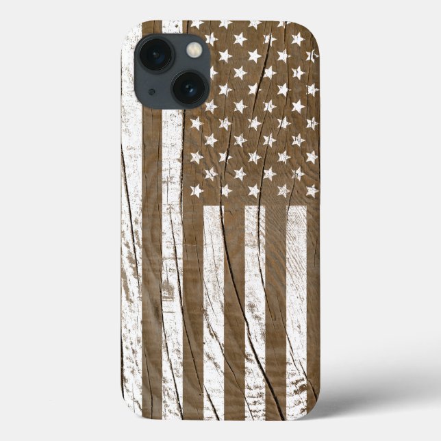 Coques Case-Mate iPhone Drapeau américain Grrain Grunge (Verso)
