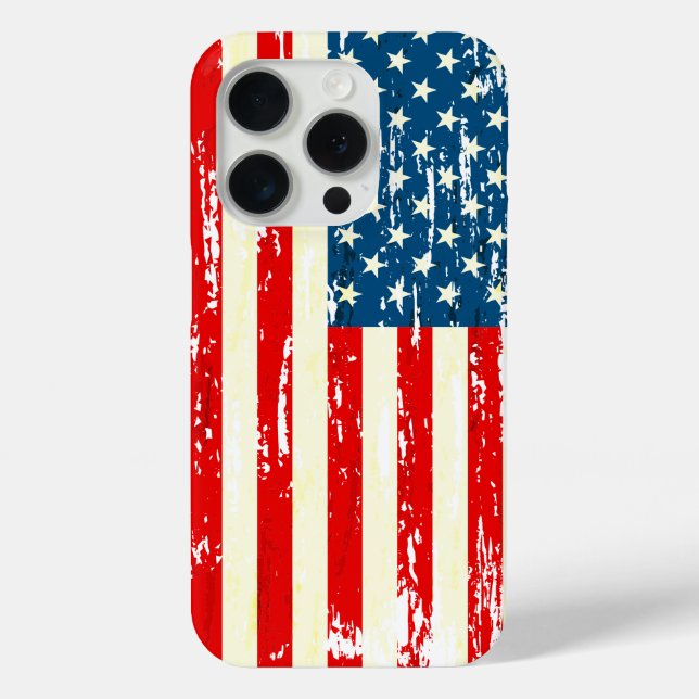 Coques Case-Mate iPhone Drapeau américain Patriotique Rouge Blanc Bleu Per (Verso)