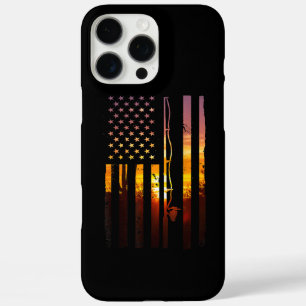 Coques iPhone 16 Pro Max Drapeau Américain Poisson Pêcheur Pêcheur Drôle Ba
