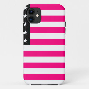 Etui iPhone Case-Mate drapeau américain rose
