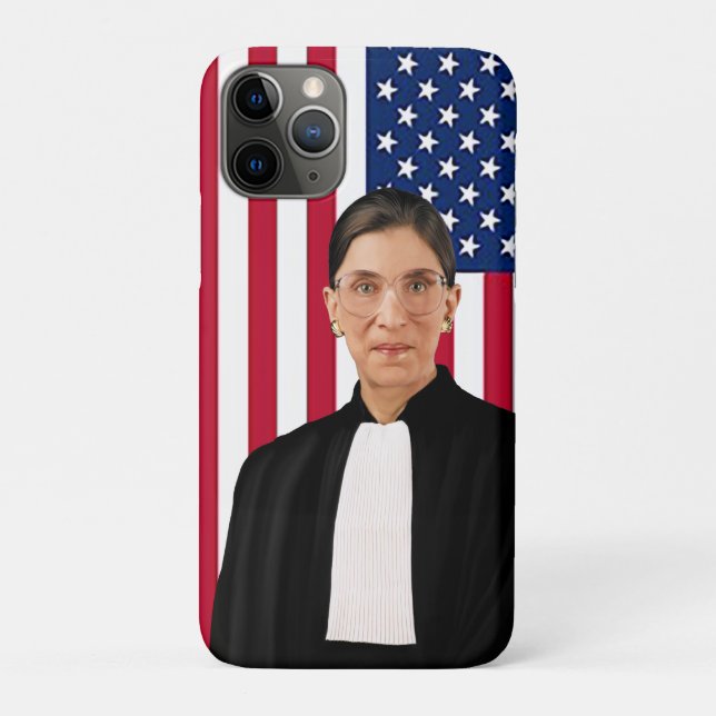 Coques Case-Mate iPhone Drapeau américain Ruth Bader Ginsburg (Dos)
