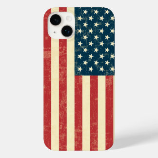 Coque Pour iPhone 14 Plus Drapeau américain vieilli