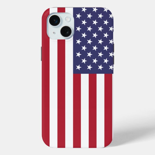 Coques Case-Mate iPhone Drapeau Apple Patriotic iPhone 15 Plus Coque-Mate, (Verso)