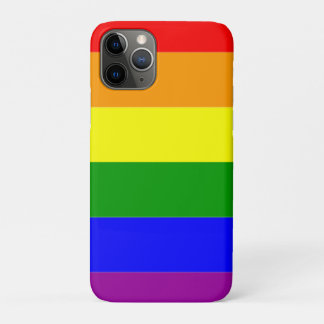Coque iPhone 11 Pro Drapeau arc-en-ciel gay pride