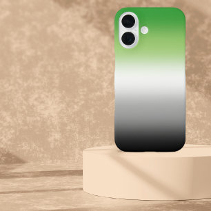 Coques iPhone 16 Drapeau Aromantique Gradient - Fierté Aromantique 