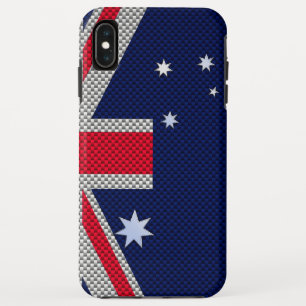 Etui iPhone Case-Mate Drapeau australien en fibre de carbone style Chrom