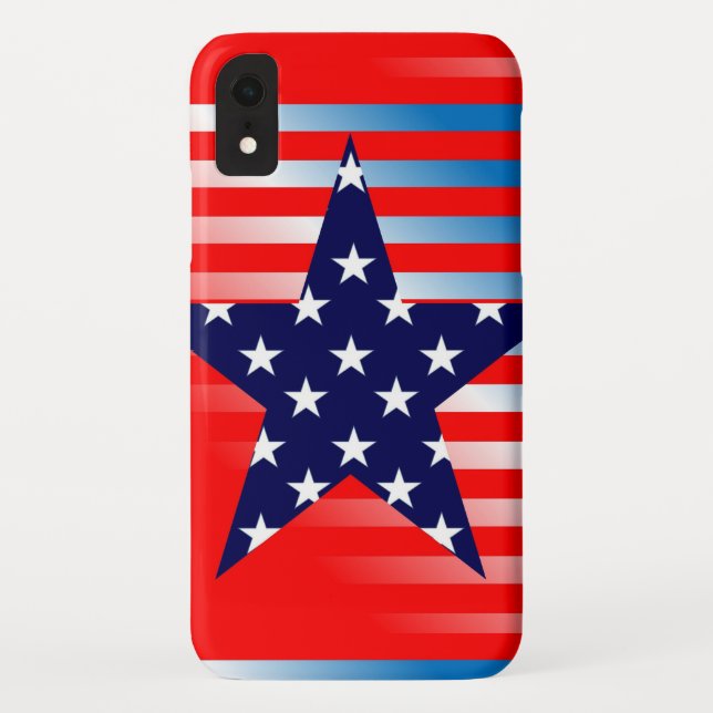 Coques Case-Mate iPhone Drapeau bleu étoile (Dos)