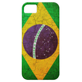 Coques Pour iPhone drapeau brésilien vintage sur un arrière - plan fi