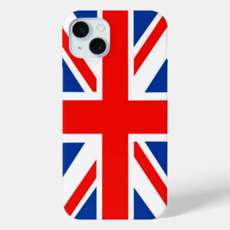 Coque iPhone 15 Mini Drapeau britannique (Union Jack)