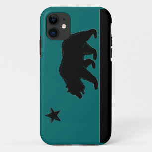 Etui iPhone Case-Mate Drapeau Californie turquoise ours noir iphone 5 co