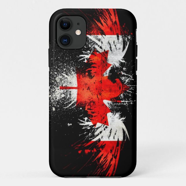 Coques Case-Mate iPhone Drapeau canadien (Dos)