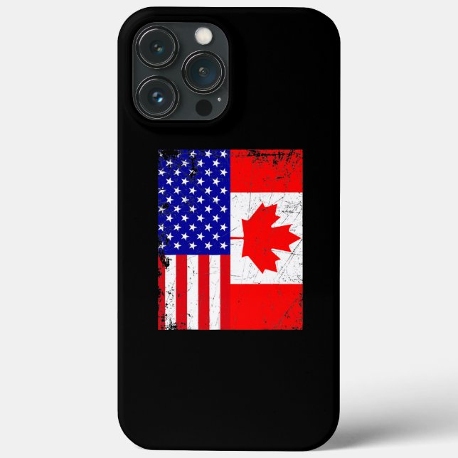 Coques Case-Mate iPhone Drapeau canadien américain Canada 4 juillet  (Verso)