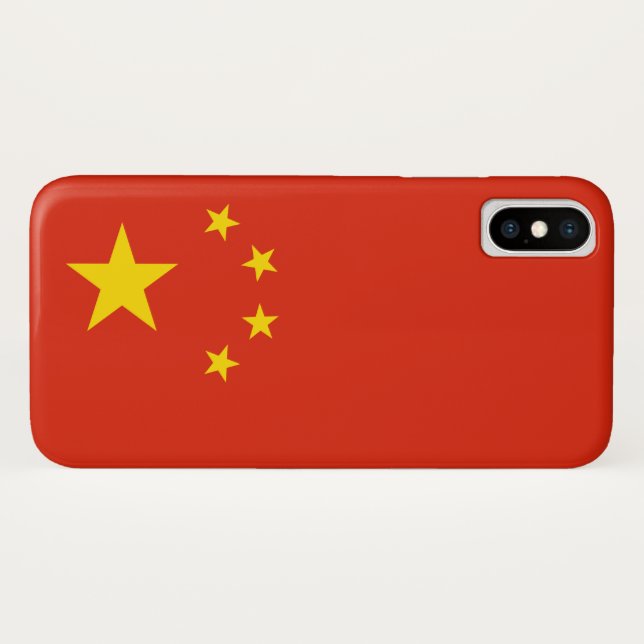 Coques Case-Mate iPhone Drapeau chinois (Chine) (Dos (Horizontal))