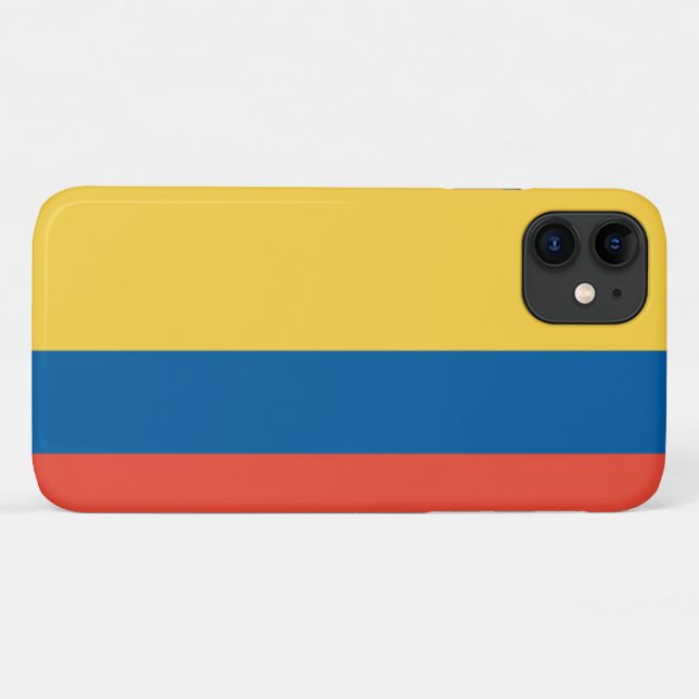 Coques Case-Mate iPhone Drapeau colombien (Dos (Horizontal))