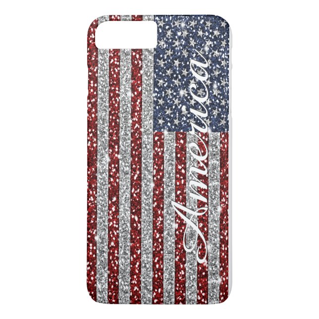 Coques Case-Mate iPhone Drapeau cool tendance Amérique brillant fausse par (Dos)