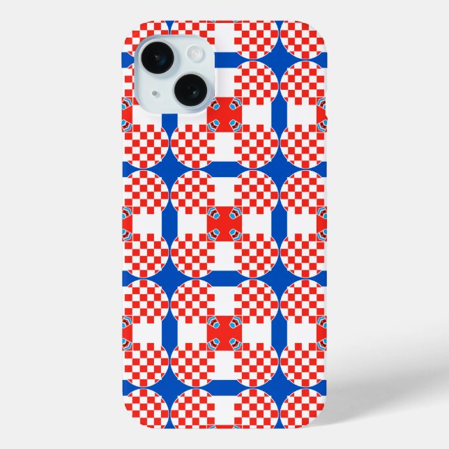 Coques Case-Mate iPhone Drapeau croate motif (Verso)