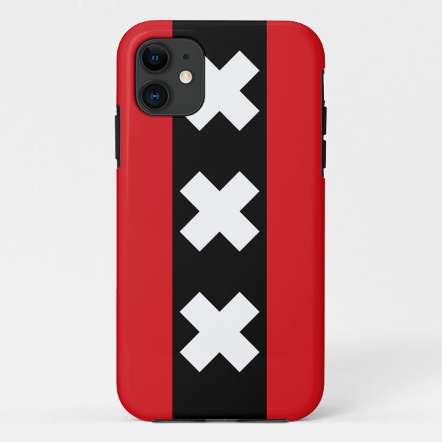 Coques Case-Mate iPhone Drapeau d'Amsterdam (Dos)