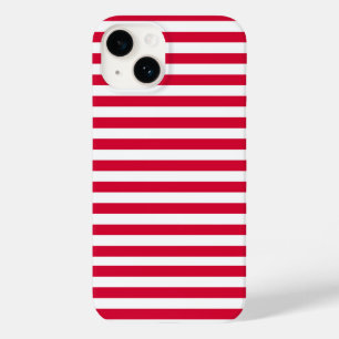 Coque Pour iPhone 14 drapeau danemark rayures pays couleur motif rouge