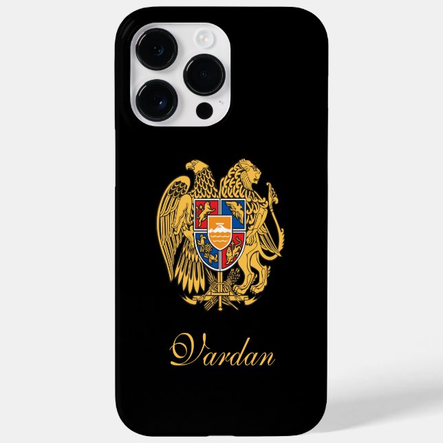 Coques Case-Mate iPhone Drapeau d'Arménie personnalisé (Verso)