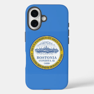 Coques iPhone 16 Drapeau de Boston, Massachusetts