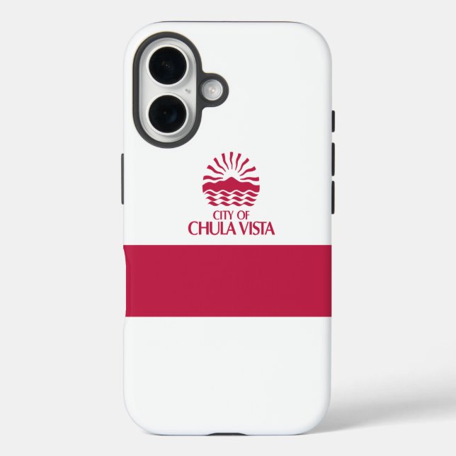 Coques Case-Mate iPhone Drapeau de Chula Vista, Californie (Verso)