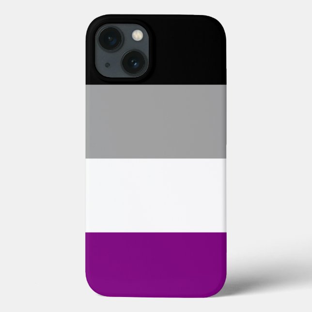 Coques Case-Mate iPhone Drapeau de fierté asexué (Verso)