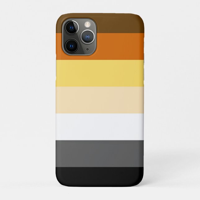 Coques Case-Mate iPhone Drapeau de fierté des ours gays (Dos)