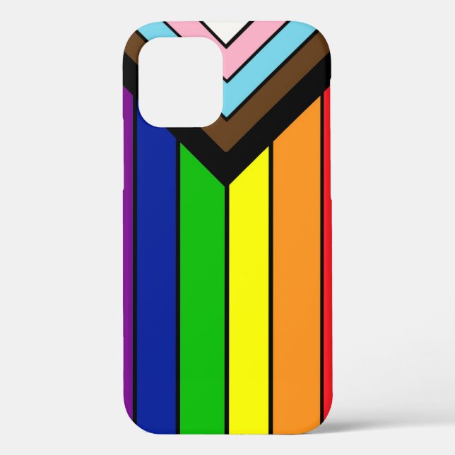 Coques Case-Mate iPhone Drapeau de fierté LGBTQIA+ (Verso)