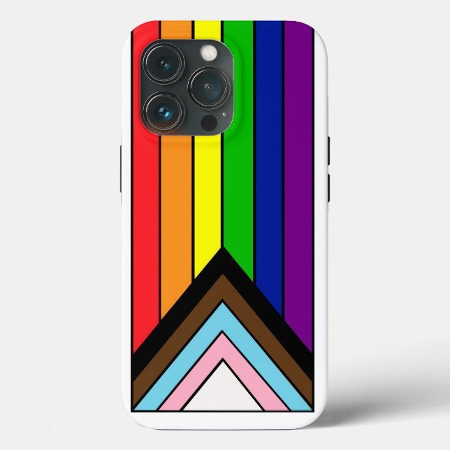 Coques Case-Mate iPhone Drapeau de fierté LGBTQIA+ (Verso)