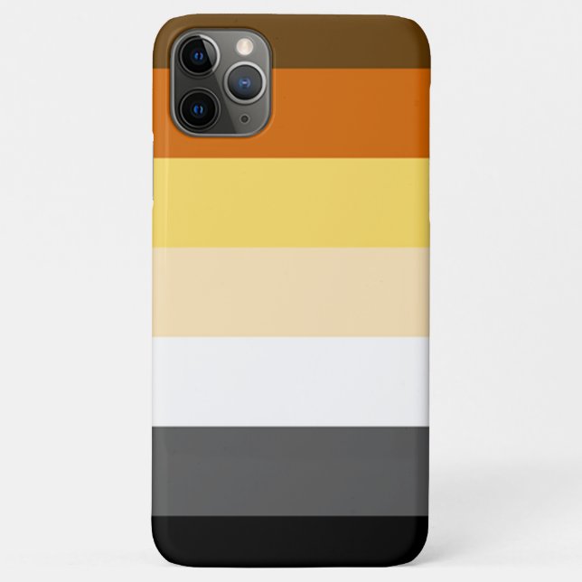Coques Case-Mate iPhone Drapeau de fierté ours cool et classique (Dos)