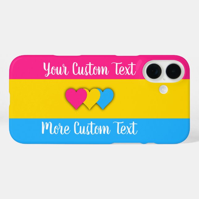 Coques Case-Mate iPhone Drapeau de fierté transexuelle aux coeurs (Verso (horizontal))