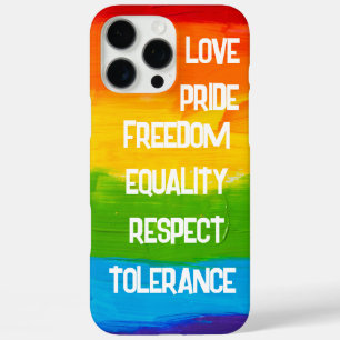 Coques iPhone 16 Pro Max Drapeau de la fierté arc-en-ciel LGBT Soutien aud